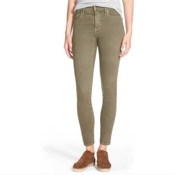 Madewell Denim - Madewell Olive High Riser Skinny Jeans